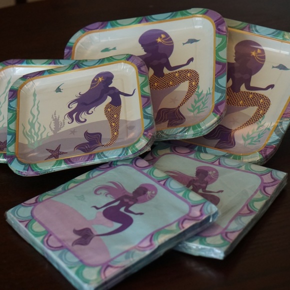 blue orchards Other - Mermaid Party Supplies for 16 NWT